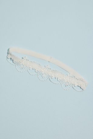 Scalloped Corded Lace Garter